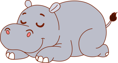 Tatlı Uyuyan Suaygırı Çizgi Filmi Kapalı Gözler ve Barışçıl İfadeyle Rahatlamış Poz