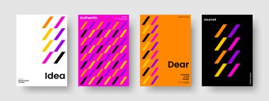 Yaratıcı İş Sunumu Tasarımı. İzole Kitap Kapağı Düzeni. Modern Poster Şablonu. Broşür. Pankart. El ilanı. Geçmişi. Rapor verin. Not defteri. Günlük. Katalog. Haber bülteni. Marka Kimliği