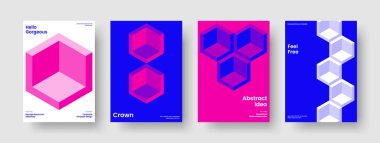 Yaratıcı İş Sunum Şablonu. İzole Rapor Düzeni. Modern Poster Tasarımı. Broşür. El ilanı. Pankart. Kitap kapağı. Geçmişi. Haber bülteni. Reklamcılık. Portföy. Broşür. Not Defteri