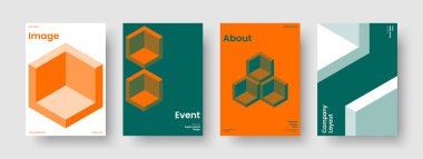 Yaratıcı İş Sunum Şablonu. İzole Broşür Tasarımı. Soyut Flyer Düzeni. Geçmişi. Pankart. Rapor verin. Kitap kapağı. Poster. Not defteri. Reklamcılık. El ilanı. Katalog. Portföy