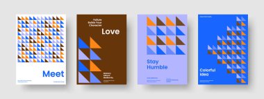 Soyut Poster Tasarımı. Yaratıcı Rapor Düzeni. İzole edilmiş Banner Şablonu. Broşür. İş sunumu. Geçmişi. Kitap kapağı. El ilanı. El ilanı. Günlük. Broşür. Not defteri. Haber bülteni