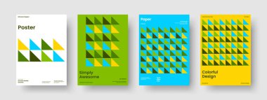 Soyut Flyer Şablonu. Yaratıcı Broşür Düzeni. Geometrik İş Sunumu Tasarımı. Kitap kapağı. Poster. Pankart. Geçmişi. Rapor verin. Broşür. Günlük. El ilanı. Portföy. Not Defteri