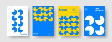 Yaratıcı Kitap Kapağı Şablonu. İzole Broşür Planı. Geometrik İş Sunumu Tasarımı. El ilanı. Pankart. Poster. Geçmişi. Rapor verin. Not defteri. Broşür. Marka Kimliği. Dergi. El ilanı