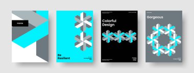 İzole edilmiş Flyer düzeni. Yaratıcı Broşür Tasarımı. Geometrik Sancak Şablonu. Kitap kapağı. Geçmişi. Rapor verin. İş sunumu. Poster. El ilanı. Broşür. Haber bülteni. Marka Kimliği. Reklamcılık