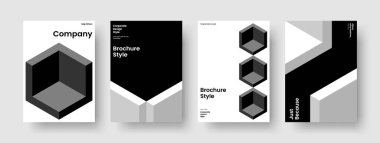 Yaratıcı Poster Şablonu. Geometrik Broşür Düzeni. İzole edilmiş İş Sunumu Tasarımı. Pankart. Kitap kapağı. El ilanı. Geçmişi. Rapor verin. Katalog. Marka Kimliği. Broşür. Reklamcılık. Portföy