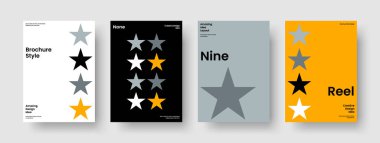 Modern İş Sunumu Tasarımı. Soyut Kitap Kapağı Düzeni. Geometrik Flyer Şablonu. Geçmişi. Poster. Broşür. Rapor verin. Pankart. Not defteri. Haber bülteni. Marka Kimliği. Reklamcılık. Broşür