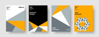 Soyut Kitap Kapağı Düzeni. İzole Arkaplan Tasarımı. Modern Flyer Şablonu. Poster. İş sunumu. Rapor verin. Broşür. Pankart. Marka Kimliği. Dergi. Broşür. Katalog. Haber bülteni