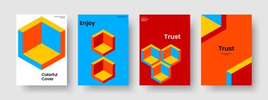 Geometrik Bayrak Tasarımı. Soyut Arkaplan Düzeni. İzole Rapor Şablonu. Kitap kapağı. Broşür. İş sunumu. Poster. El ilanı. Dergi. Not defteri. Reklamcılık. Marka Kimliği. Portföy