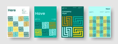 Geometrik Kitap Kapağı Şablonu. Yaratıcı Broşür Tasarımı. İzole edilmiş iş sunum düzeni. Geçmişi. Pankart. Rapor verin. El ilanı. Poster. Reklamcılık. Haber bülteni. Katalog. Broşür. Broşür