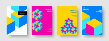 Isolated Report Design. Abstract Brochure Layout. Geometric Flyer Template. Poster. Business Presentation. Book Cover. Banner. Background. Portfolio. Leaflet. Catalog. Pamphlet. Journal