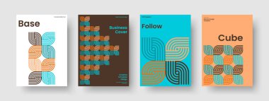 Yaratıcı İş Sunum Şablonu. İzole Kitap Kapağı Düzeni. Geometrik Arkaplan Tasarımı. Pankart. Broşür. Rapor verin. El ilanı. Poster. Katalog. Broşür. Dergi. Not defteri. Marka Kimliği