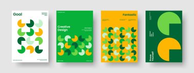 Soyut Broşür Şablonu. Geometrik İş Sunumu Tasarımı. İzole Rapor Düzeni. El ilanı. Kitap kapağı. Poster. Geçmişi. Pankart. Haber bülteni. El ilanı. Reklamcılık. Günlük. Dergi