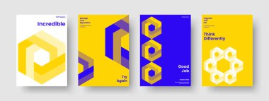 Geometrik Broşür Şablonu. Yaratıcı Kitap Kapağı Tasarımı. İzole edilmiş arka plan düzeni. Rapor verin. İş sunumu. El ilanı. Pankart. Poster. Broşür. Portföy. Günlük. Broşür. El ilanı. Dergi