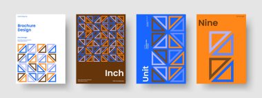 Yaratıcı Rapor Şablonu. Geometrik Kitap Kapağı Düzeni. Modern Arkaplan Tasarımı. Poster. Pankart. Broşür. El ilanı. İş sunumu. Not defteri. Marka Kimliği. Haber bülteni. Portföy. Günlük