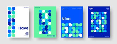 Yaratıcı Arkaplan Düzeni. Geometrik İş Sunumu Tasarımı. İzole Broşür Şablonu. Rapor verin. El ilanı. Pankart. Kitap kapağı. Poster. Haber bülteni. Broşür. Broşür. El ilanı. Portföy