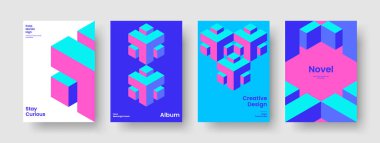 Soyut Broşür Düzeni. Yaratıcı İş Sunumu Tasarımı. İzole edilmiş Flyer Şablonu. Kitap kapağı. Poster. Pankart. Rapor verin. Geçmişi. El ilanı. Katalog. Reklamcılık. Dergi. Broşür