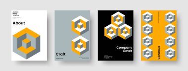 Geometrik İş Sunumu Tasarımı. Yaratıcı Poster Şablonu. Soyut Arkaplan Düzeni. Pankart. Kitap kapağı. Rapor verin. El ilanı. Broşür. Broşür. Katalog. Haber bülteni. El ilanı. Reklamcılık