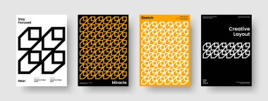 İzole Kitap Kapağı Şablonu. Soyut Flyer Düzeni. Yaratıcı Poster Tasarımı. İş sunumu. Rapor verin. Geçmişi. Pankart. Broşür. Haber bülteni. Katalog. Reklamcılık. El ilanı. Broşür