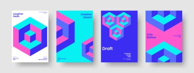 Geometrik İş Sunumu Tasarımı. İzole Rapor Şablonu. Soyut Arkaplan Düzeni. Broşür. Pankart. El ilanı. Kitap kapağı. Poster. Portföy. Dergi. Broşür. Haber bülteni. Günlük. Katalog