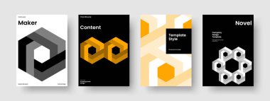 Geometrik Kitap Kapağı Şablonu. Modern Broşür Tasarımı. Yaratıcı İş Sunumu Modeli. El ilanı. Pankart. Poster. Rapor verin. Geçmişi. Marka Kimliği. Portföy. Haber bülteni. Katalog. El ilanı