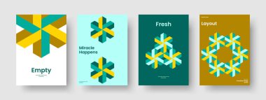 Yaratıcı Sancak Düzeni. Geometrik Rapor Şablonu. İzole Broşür Tasarımı. İş sunumu. El ilanı. Kitap kapağı. Poster. Geçmişi. Broşür. Broşür. Reklamcılık. Katalog. Not Defteri