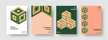 Yaratıcı İş Sunumu Tasarımı. İzole Rapor Şablonu. Geometrik Sancak Düzeni. Poster. El ilanı. Geçmişi. Kitap kapağı. Broşür. Haber bülteni. Reklamcılık. Dergi. Broşür. Marka Kimliği