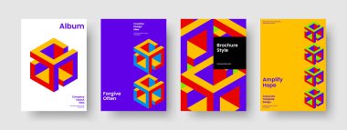 Geometrik Kitap Kapağı Düzeni. İzole edilmiş Bayrak Tasarımı. Soyut Flyer Şablonu. Broşür. Rapor verin. İş sunumu. Poster. Geçmişi. Haber bülteni. Broşür. Marka Kimliği. Not defteri. Katalog