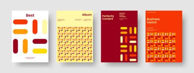 Modern İş Sunumu Mizanpajı. Geometrik Broşür Şablonu. Soyut Poster Tasarımı. Pankart. Kitap kapağı. Rapor verin. Geçmişi. El ilanı. Günlük. Portföy. Not defteri. Katalog. Broşür. Haber bülteni