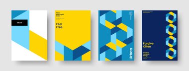 Yaratıcı Flyer Şablonu. Soyut Broşür Tasarımı. Geometrik İş Sunum Düzeni. Pankart. Kitap kapağı. Geçmişi. Poster. Rapor verin. Haber bülteni. Reklamcılık. El ilanı. Broşür. Dergi