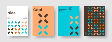 Soyut Broşür Tasarımı. Geometrik İş Sunum Şablonu. Modern Haber Düzeni. Poster. El ilanı. Pankart. Geçmişi. Kitap kapağı. Broşür. El ilanı. Not defteri. Marka Kimliği. Katalog