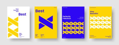 Modern İş Sunum Şablonu. Soyut Broşür Düzeni. İzole edilmiş Bayrak Tasarımı. El ilanı. Geçmişi. Poster. Kitap kapağı. Rapor verin. Dergi. Haber bülteni. Günlük. Katalog. Broşür. El ilanı