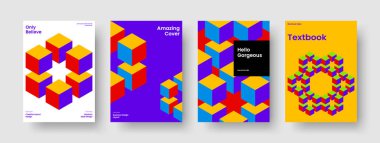 Geometrik Kitap Kapağı Düzeni. İzole Broşür Şablonu. Modern İş Sunumu Tasarımı. Poster. Geçmişi. Pankart. El ilanı. Rapor verin. Not defteri. Haber bülteni. Günlük. Katalog. Portföy. Broşür