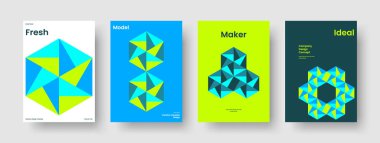 Geometrik İş Sunumu Tasarımı. İzole Kitap Kapağı Düzeni. Yaratıcı Broşür Şablonu. Poster. Rapor verin. El ilanı. Geçmişi. Pankart. Not defteri. Reklamcılık. Katalog. Günlük. Marka Kimliği