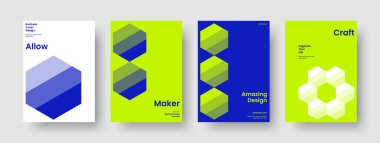 Modern İş Sunumu Mizanpajı. Geometrik Sancak Şablonu. Yaratıcı Poster Tasarımı. Rapor verin. Geçmişi. El ilanı. Broşür. Kitap kapağı. Günlük. Broşür. Reklamcılık. Broşür. Haber bülteni