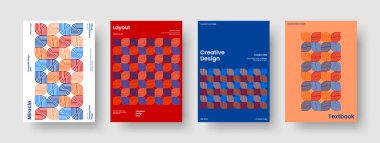 Yaratıcı Kitap Kapağı Şablonu. Soyut Sancak Tasarımı. Geometrik Arkaplan Düzeni. İş sunumu. Broşür. Poster. El ilanı. Rapor verin. Reklamcılık. Not defteri. Broşür. Günlük. Dergi