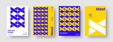 Geometrik Flyer Tasarımı. Soyut Rapor Şablonu. İzole Broşür Planı. Kitap kapağı. Poster. İş sunumu. Pankart. Geçmişi. Portföy. Katalog. Marka Kimliği. Broşür. Broşür