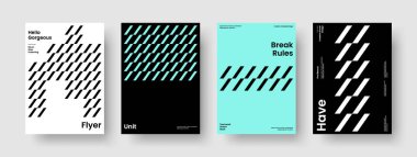 Yaratıcı Flyer Tasarımı. Soyut Rapor Şablonu. Geometrik Kitap Kapağı Düzeni. Poster. Broşür. İş sunumu. Pankart. Geçmişi. Broşür. Not defteri. Marka Kimliği. Dergi. Katalog