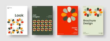 Yaratıcı İş Sunumu Tasarımı. Geometrik Arkaplan Şablonu. İzole Broşür Planı. Poster. Rapor verin. Pankart. El ilanı. Kitap kapağı. Not defteri. Broşür. Dergi. Portföy. Haber bülteni