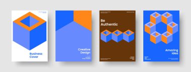 Soyut Broşür Tasarımı. Yaratıcı Arkaplan Düzeni. Geometrik Sancak Şablonu. Kitap kapağı. İş sunumu. Rapor verin. Poster. El ilanı. Not defteri. Haber bülteni. Broşür. Günlük. Dergi
