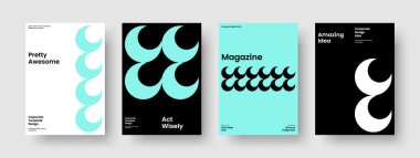 Modern Poster Düzeni. Soyut Kitap Kapağı Şablonu. Yaratıcı Broşür Tasarımı. İş sunumu. Pankart. El ilanı. Geçmişi. Rapor verin. Katalog. Broşür. Haber bülteni. Not defteri. Dergi