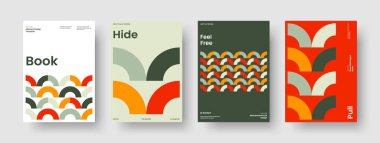 Soyut Rapor Düzeni. Geometrik İş Sunum Şablonu. Yaratıcı Sancak Tasarımı. Kitap kapağı. Poster. El ilanı. Broşür. Geçmişi. Portföy. Not defteri. Reklamcılık. Haber bülteni. Broşür