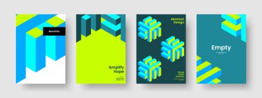 Geometrik Flyer düzeni. Yaratıcı İş Sunumu Tasarımı. İzole edilmiş Banner Şablonu. Poster. Rapor verin. Geçmişi. Broşür. Kitap kapağı. Marka Kimliği. Katalog. Dergi. Günlük. Haber bülteni