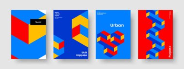 Geometrik İş Sunum Şablonu. İzole edilmiş Flyer düzeni. Modern Rapor Tasarımı. Kitap kapağı. Broşür. Pankart. Poster. Geçmişi. Günlük. Reklamcılık. Portföy. Broşür. Broşür. Dergi