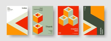 Geometrik Kitap Kapağı Şablonu. İzole Poster Düzeni. Modern İş Sunumu Tasarımı. El ilanı. Geçmişi. Pankart. Broşür. Rapor verin. Marka Kimliği. Günlük. Broşür. Not defteri. Broşür