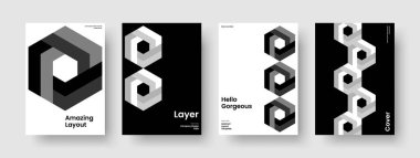 Yaratıcı Poster Şablonu. Soyut Broşür Tasarımı. Geometrik İş Sunum Düzeni. Kitap kapağı. El ilanı. Rapor verin. Pankart. Geçmişi. Not defteri. Broşür. El ilanı. Portföy. Haber bülteni