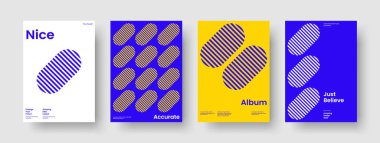 Geometrik İş Sunumu Tasarımı. İzole edilmiş Flyer düzeni. Yaratıcı Sancak Şablonu. Rapor verin. Poster. Geçmişi. Kitap kapağı. Broşür. Katalog. Portföy. Broşür. Reklamcılık. Dergi