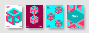 Soyut Kitap Kapağı Şablonu. İzole Flyer Tasarımı. Modern Arkaplan Düzeni. Poster. Rapor verin. Broşür. İş sunumu. Pankart. Portföy. Broşür. Marka Kimliği. Günlük. Dergi