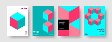 Yaratıcı Rapor Şablonu. Soyut Flyer Tasarımı. Geometrik Poster Düzeni. Kitap kapağı. Pankart. İş sunumu. Geçmişi. Broşür. Haber bülteni. Broşür. Katalog. Marka Kimliği. Dergi