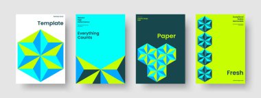 Modern Broşür Tasarımı. Geometrik Sancak Düzeni. İzole edilmiş Arkaplan Şablonu. El ilanı. Rapor verin. İş sunumu. Kitap kapağı. Poster. El ilanı. Broşür. Not defteri. Marka Kimliği. Günlük