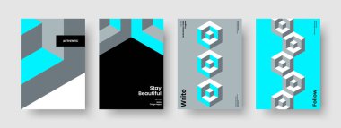 Soyut İş Sunum Şablonu. Geometrik Flyer düzeni. İzole Arkaplan Tasarımı. Kitap kapağı. Pankart. Rapor verin. Broşür. Poster. Broşür. Portföy. Katalog. Reklamcılık. Broşür